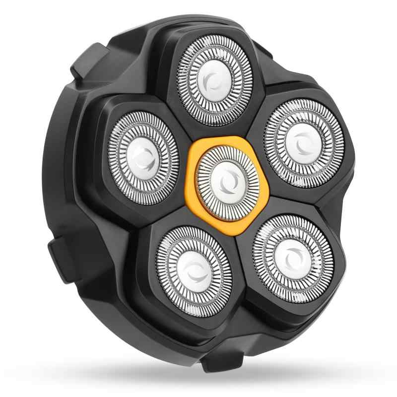 Beedove スキンヘッド用シェーバー 替刃 99枚刃 6D曲面回転式 スキンヘッド シェーバー 替え刃 8500RPM 交換用ブレード マグネット式でヘッド全体を取り外し可能