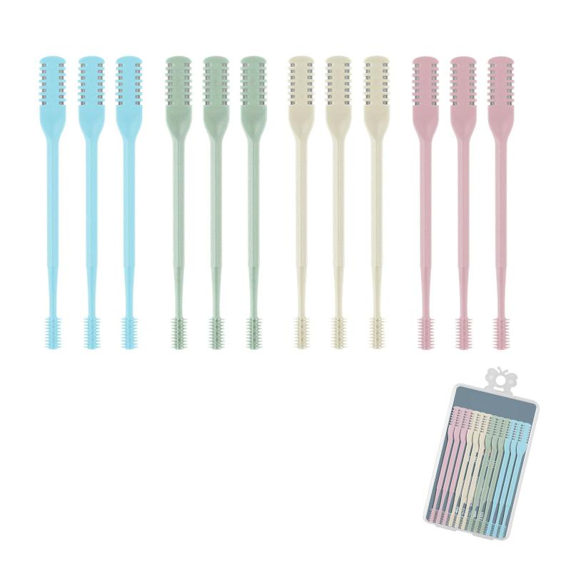 ポクミル 鼻毛カッター 12本入り 鼻毛ハサミ 鼻毛切りハサミ はな毛かみそり 鼻腔を傷つけません 回す..