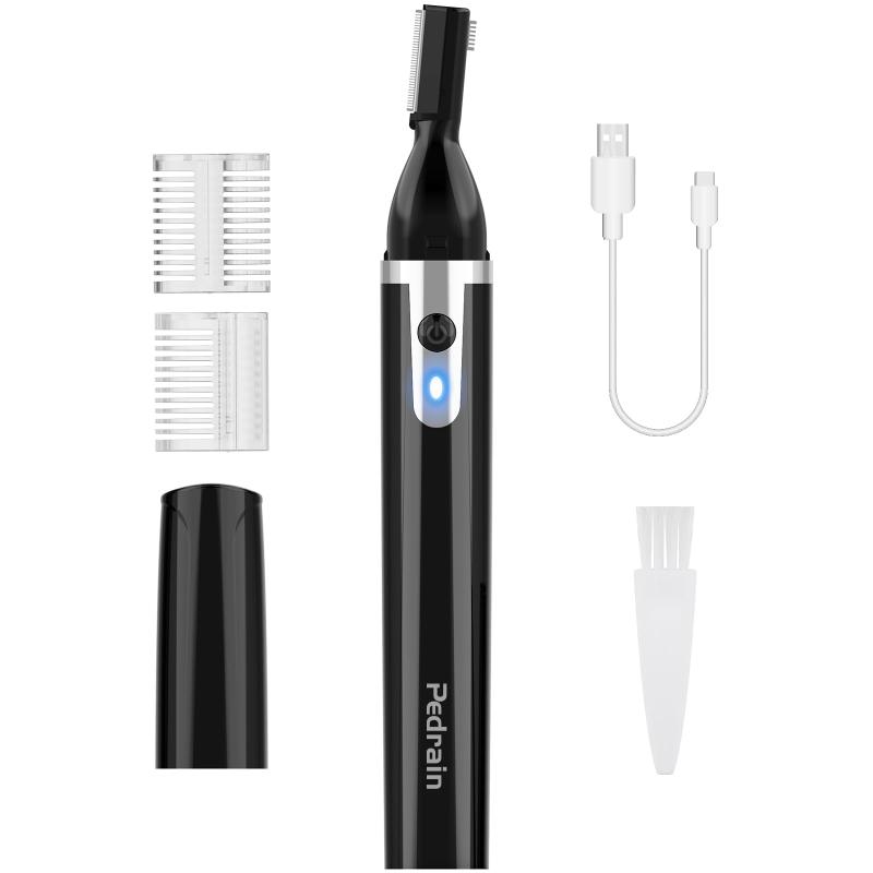 眉毛シェーバー【革新モデル&Type-c充電式】フェイスシェーバー 男女兼用 多機能電動 まゆげカッター 顔剃り ムダ毛処理 刃水洗い可 両面ブレード 眉毛剃り 替え刃 マユコーム ハサミ付