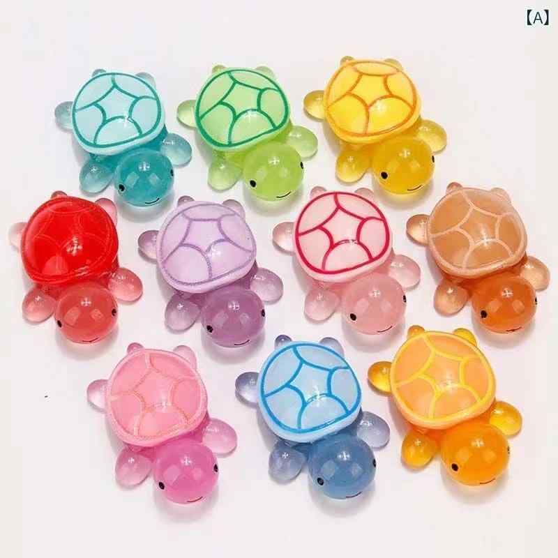 Electric Pet - カラフルな 発光 カメの おもちゃ モデル 装飾 品 人形 海洋 発光 動物 ブラインド バッグ 人形大きな カメ 新しい スタイル