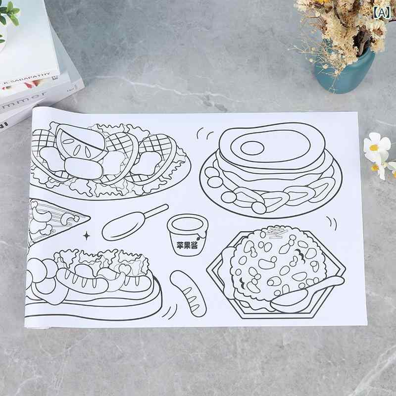 Rakuten - 子供 用 落書き 絵巻、 早期 教育、 知育、 塗り絵、 大型 画用紙、 厚手、 壁に 貼れる、 壁を 汚さない、 ロングロールキャンバス、 水彩 画