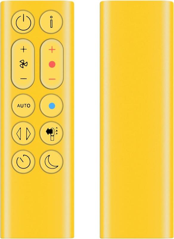 HP04 HP05 HP06 HP09リモコン for ダイソン 暖房・冷房ファン 加湿器 空気清浄機ファンリモコン 互換品（イェロー)【簡易リモコン】本製品は、ダイソン製リモコンの紛失や無反応（無効）などの故障による交換品、代替品、予備品...
