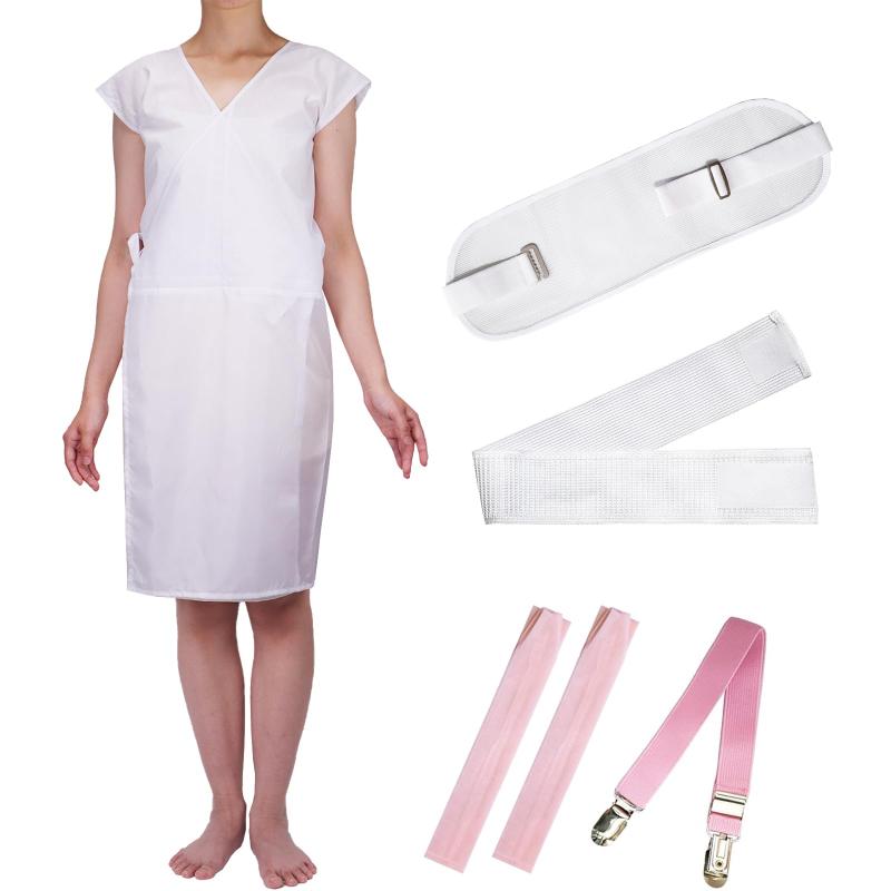 [TOuWA] 浴衣 着付けセット 和装小物6点セット 洗える 夏用 (ゆかた肌着/帯板/着付けベルト/腰紐2本/マジックベルト) レディース