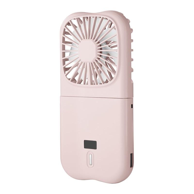 LEPLUS ルプラス スマートフォン(汎用) バッテリー機能つき4WAYハンディファン ピンク LN-FANH01PK
