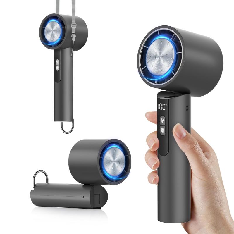 【2025年最新モデル】 X XBEN ハンディファン 冷却プレート搭載 小型手持ち扇風機 10000rpm強力風力携..