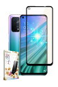 叶kanae カナエ OPPO A 用 ガラスフィルム 強化ガラス 全面保護 保護フィルム フィルム 目に優しい ブルーライトカット 液晶保護フィルム 黒縁 1枚入り