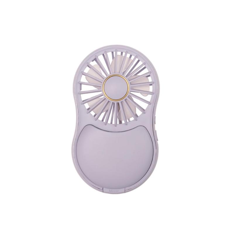 Smaly ミラーハンディファン YNG-MF180 ミラー扇風機 鏡 小型 手持ち 化粧ミラーファン 携帯ファン