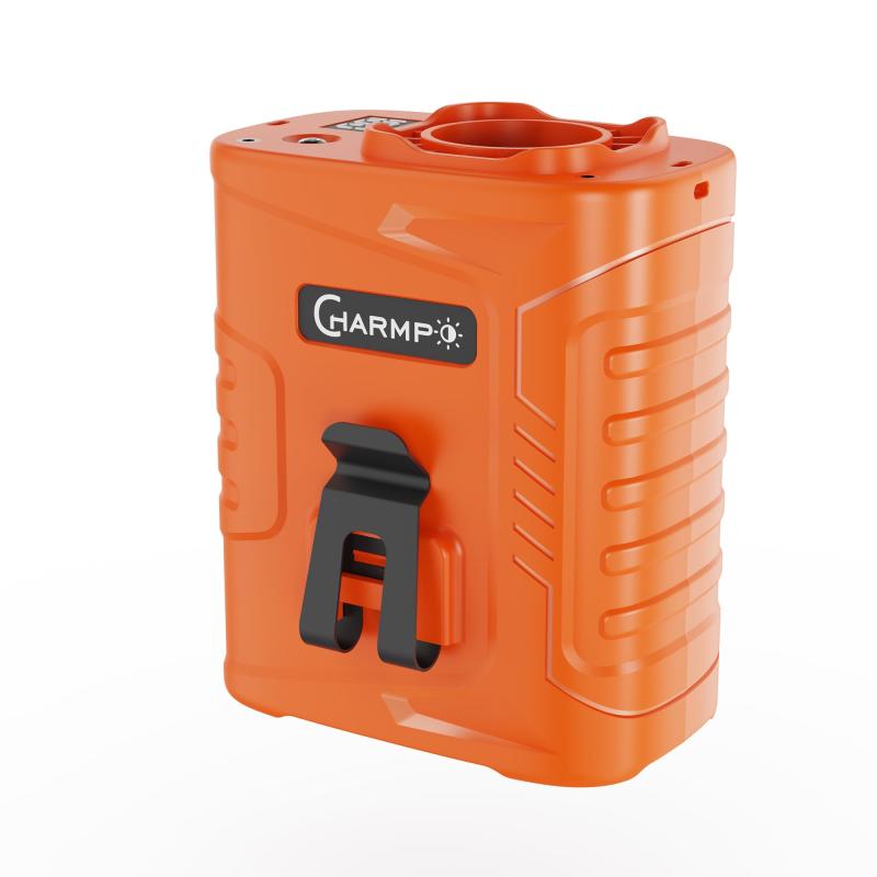 ウエストクリップファン - 充電式5000mAh 携帯型パーソナルファン、風速12m/s超強力風、最大29時間連続稼働、5段階風量調節、LED＆SOS..