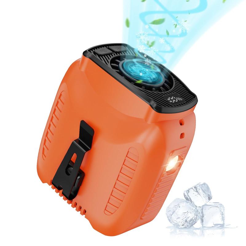 TREXPURE 腰掛け扇風機 ベルトファン 強力 大風量 5段階風量調整 Type-C急速充電 1 ...