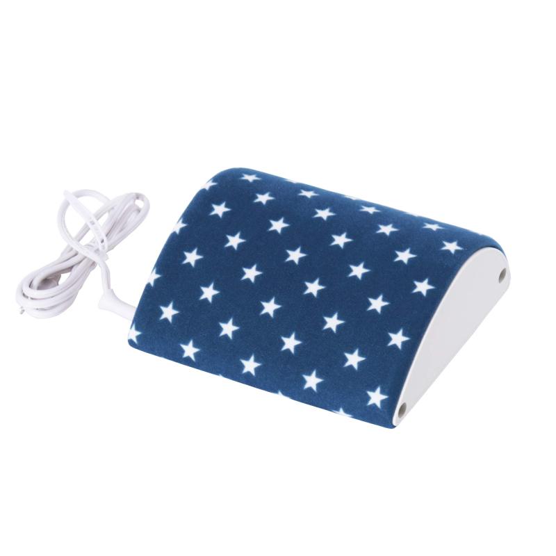 広電(KODEN) 電気あんか 山形 ブルー 星柄 快適保温 温度調節可 省エネ かわいい 22×24.5cm VAY608-A