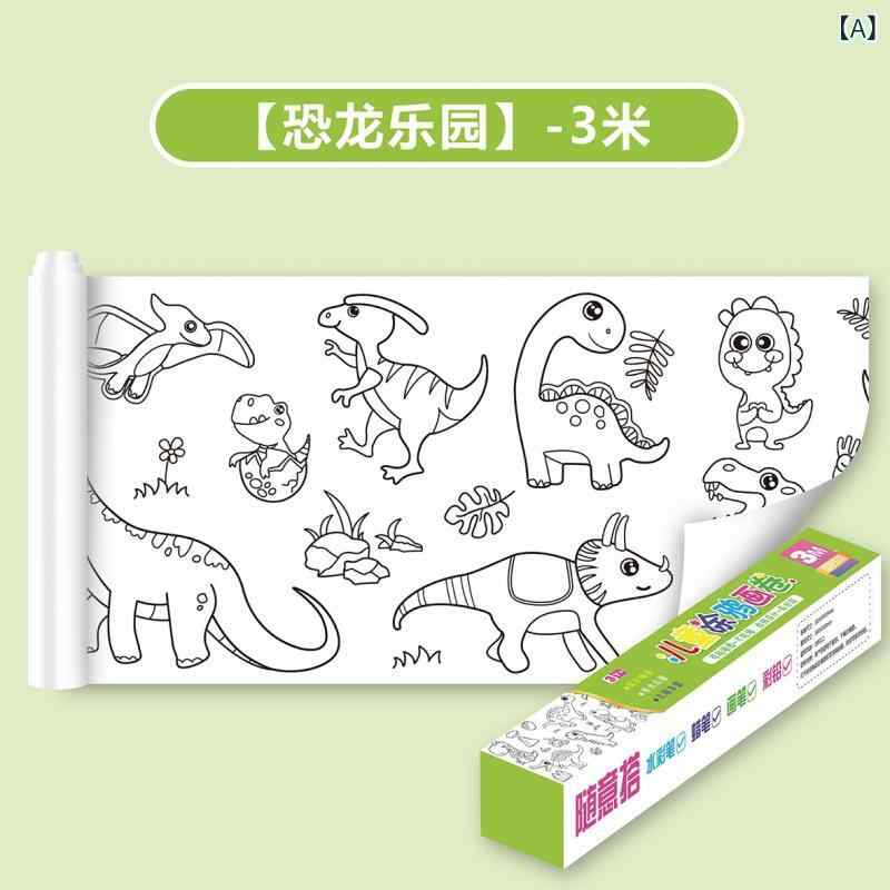 Rakuten - 子供の 早 教の 益 智 落書きの 絵巻は 繰り返し 赤ちゃんの キャンバスを 貼り 付けます。