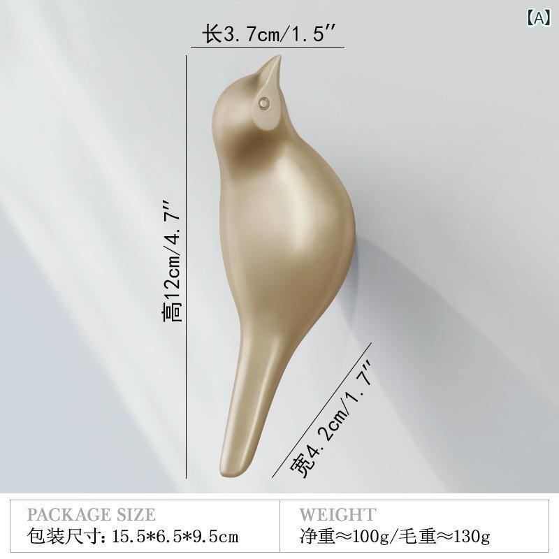 Rakuten - 創意 的な 小鳥の 装飾は 壁面の 寝室の ドアの 後に ハンガーを 掛けます。