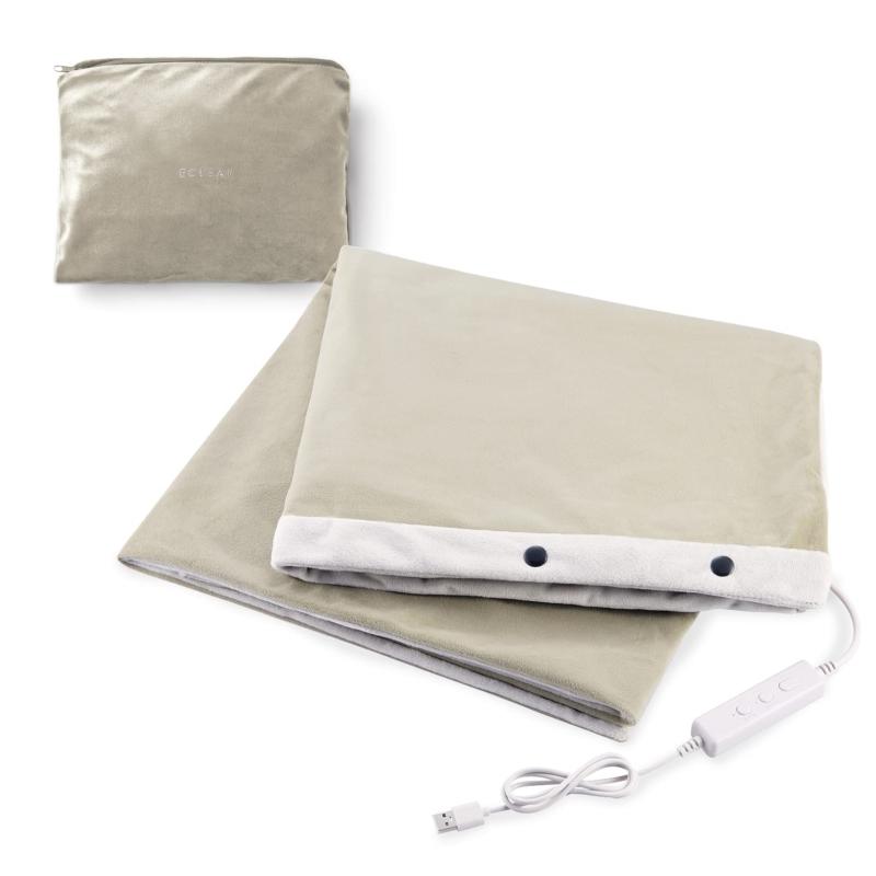 エレコム ブランケット 毛布 ひざ掛け 肩掛け ウォーマー 電熱 USB給電式 110×70cm 3段階温度調整 最大..