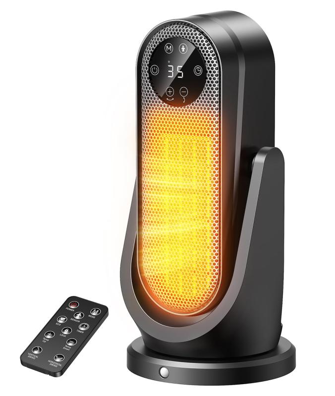 セラミックヒーター 小型 電気ファンヒーター 2秒速暖 暖房器具 マイナスイオン空気清浄 省エネ 速暖 ..