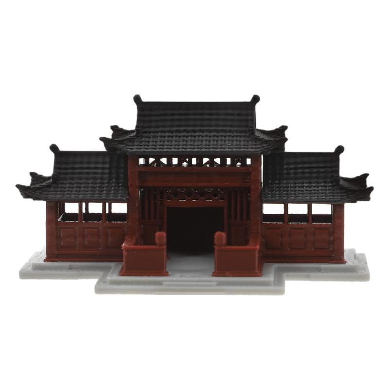BESTonZON 中国風建築 ミニチュア 模型 モデル レトロ おしゃれ 小型 マイクロ造園 庭園 盆景用 オーナメント 置物 装飾 水槽飾り 中華風 伝統建築 假山造景 オフィス 商業空間 寺院 インテリア