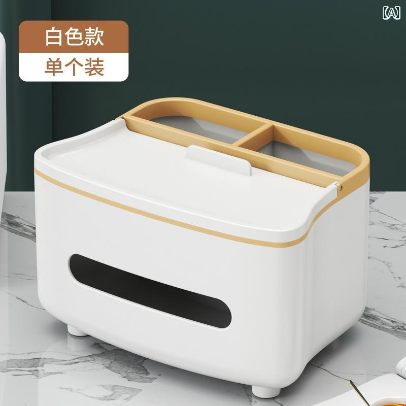 樂天商城 - ティッシュ ボックス 携帯 電話 ホルダー リモコン リビング ルーム デスク トップ 収納 ボックス 家庭 用 日常 使い ティッシュ ボックス多 機能 ティッシュ ホルダー