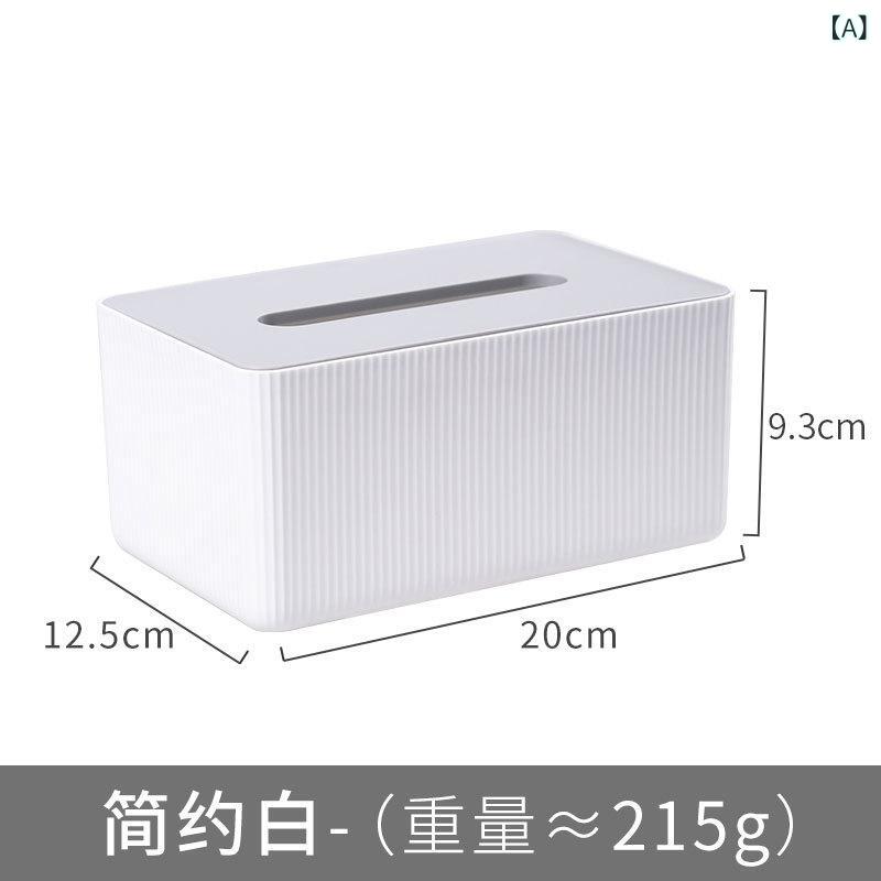 Rakuten - 北欧の 灰色の 白い ティッシュの 箱の レストランの テーブルは 紙の 事務の 客間の お茶の いくつかの トイレの アイデアの ナプキンの 箱を 収納 します。