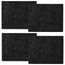 STOBOK 4枚 活性炭フィルターコットン エア・フィルター 再利用可能なエアフィルター 通気フィルター フロアベントフィルター エアフィルターの材質 活性炭繊維 単純 排出する