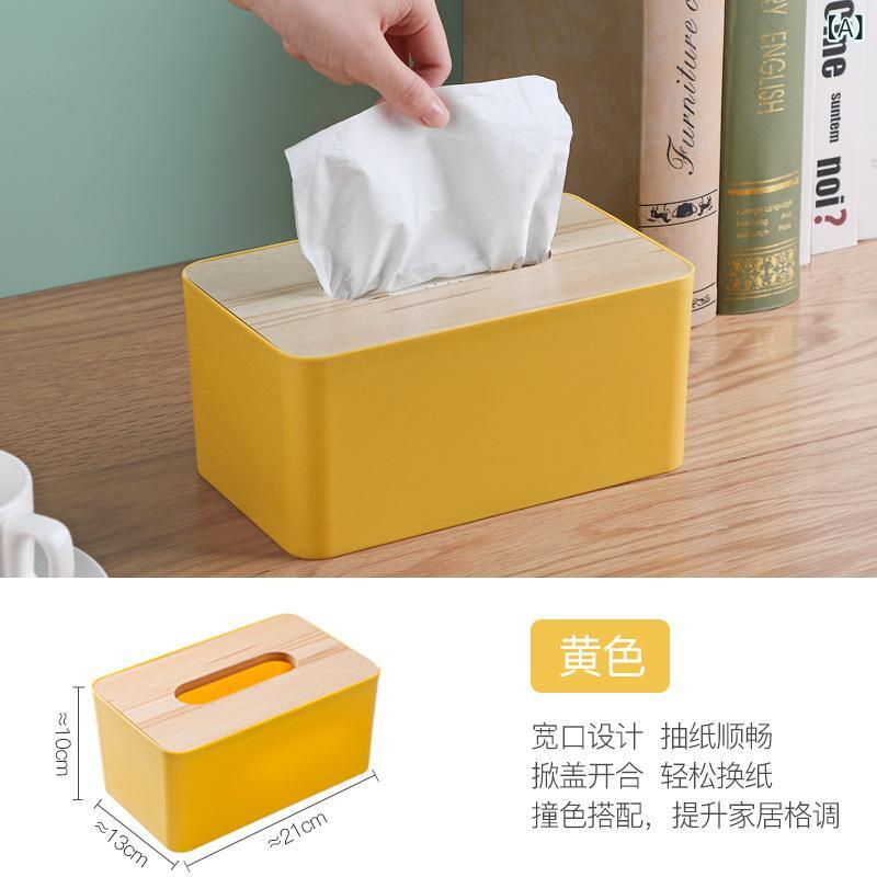 乐天商城 - デスクトップティッシュボックス 引き出し 紙 箱 キッチン 家庭 用 リビングルームタオル 創意 ティッシュ 収納 ケース 寝室 北欧 シンプル