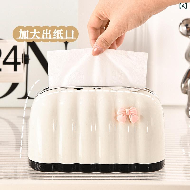 Rakuten - トーストティッシュボックス - フレンチ ブラック 背景 トーストティッシュボックスデスクトップ 収納 ティッシュボックスリビングルームダイニングテーブル 北欧 スタイル 大