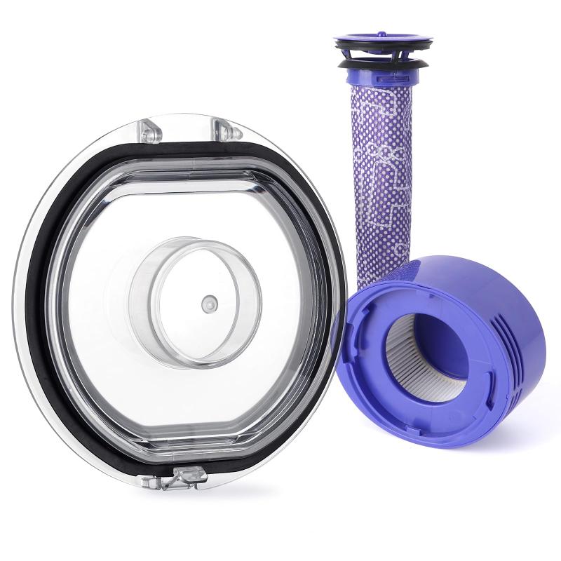 Dyson V7 V8 掃除機用ダストバケツカバー キャニスター蓋交換部品