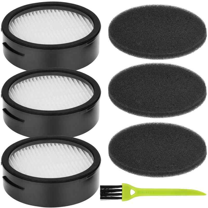 CFTS72 アイリスオーヤマ掃除機用 フィルター 3セット 3個排気フィルターと3個スポンジフィルター SCD-..