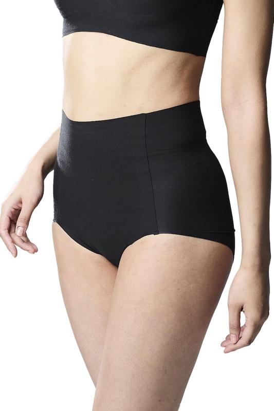 [ドクターショール] ショーツ レディース ハイウエスト シームレスタイプ 消臭 綿混 1枚 M ブラック