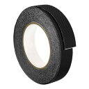 PATIKIL 10m x 25mm 滑り止めストラップ 牽引テープ 滑り止めグリップテープ 防水 屋外屋内用 階段用 ブラック(3)