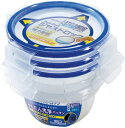 エビス ジャストロック 保存容器 M 丸型 480ml 3個入 PL-57 ブルー