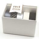 カモ井加工紙 マスキングテープ mt ギフトボックス・モノトーン3 15mm×7m 5巻セット MT05G015