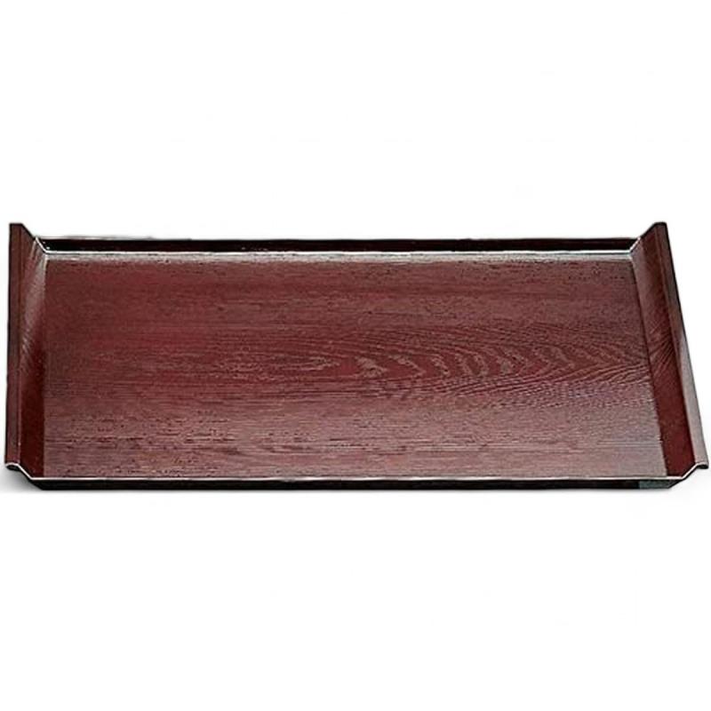 J-kitchens トレー お盆 尺3 アイディー 木目 溜 39cm ブラウン 日本製