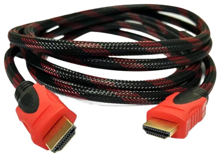 HDMI ケーブル ハイスピード 4K ARC対応(タイプAオス - タイプAオス)赤黒