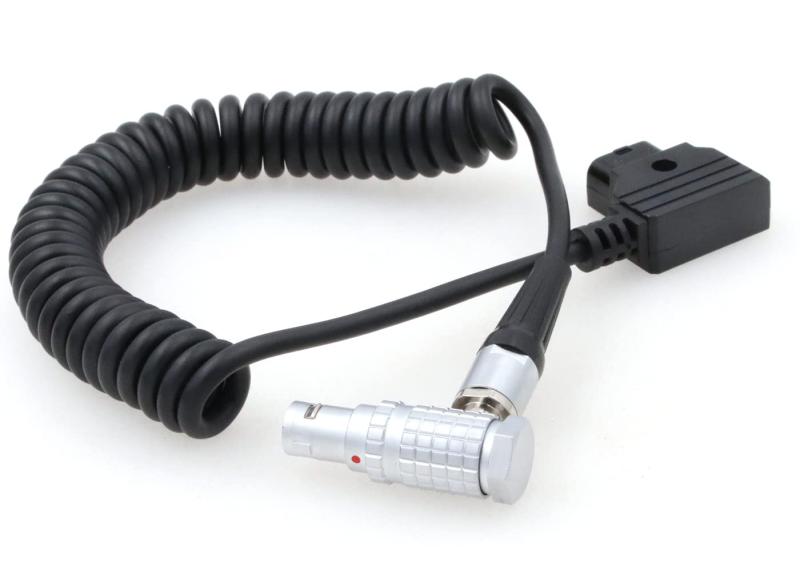 ZBLZGP D-タップから直角 1B 2ピン オス電源ケーブル Kinefinity MAVO LF Terra 6K カメラ用 (コイルケーブル)