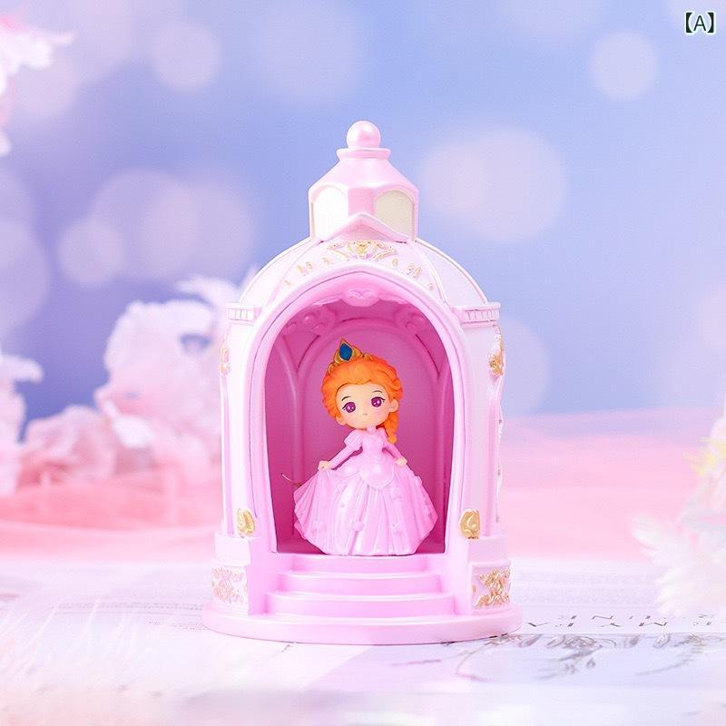 Rakuten - おとぎ話の 王女は 城の 星の 明かりの 女の子の 誕生 日 プレゼントの 祝日の 贈り物の アイデアの 小夜の 明かりの 学生の 置物に 乗ります。
