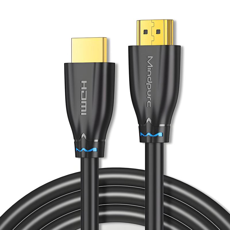 Mindpure 8K HDMI ケーブル HDMI2.1 規格 8K 60Hz/4K 120Hz 48Gbps HDR10 3D 立体視対応 耐屈曲設計 PS5/Xbox X/S/Switch/PC/TV/プロジェクター適用