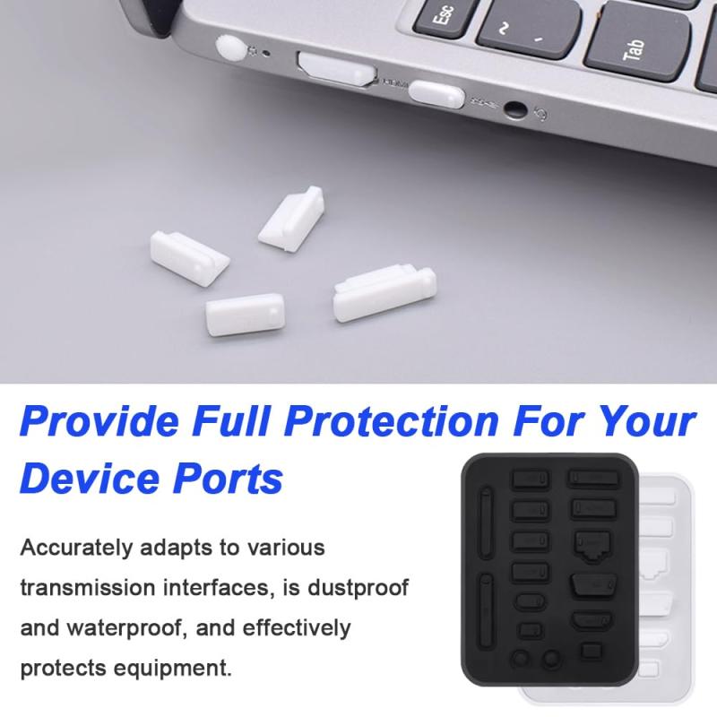 Xiatiaosann HDMIのゴム製塵のプラグ、TV、ラップトップ、コンピュータのためのHDMIの女性の反塵のプラグカバー帽子の保護装置、ピンセット、クリーニングブラシ(24 PC)付き