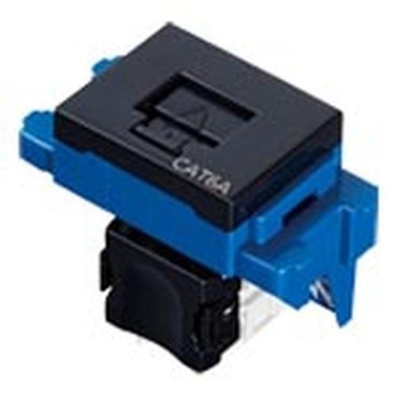 パナソニック(Panasonic) ぐっとすシリーズ 情報モジュラジャック CAT6A 埋込型 ブラック NR3180B