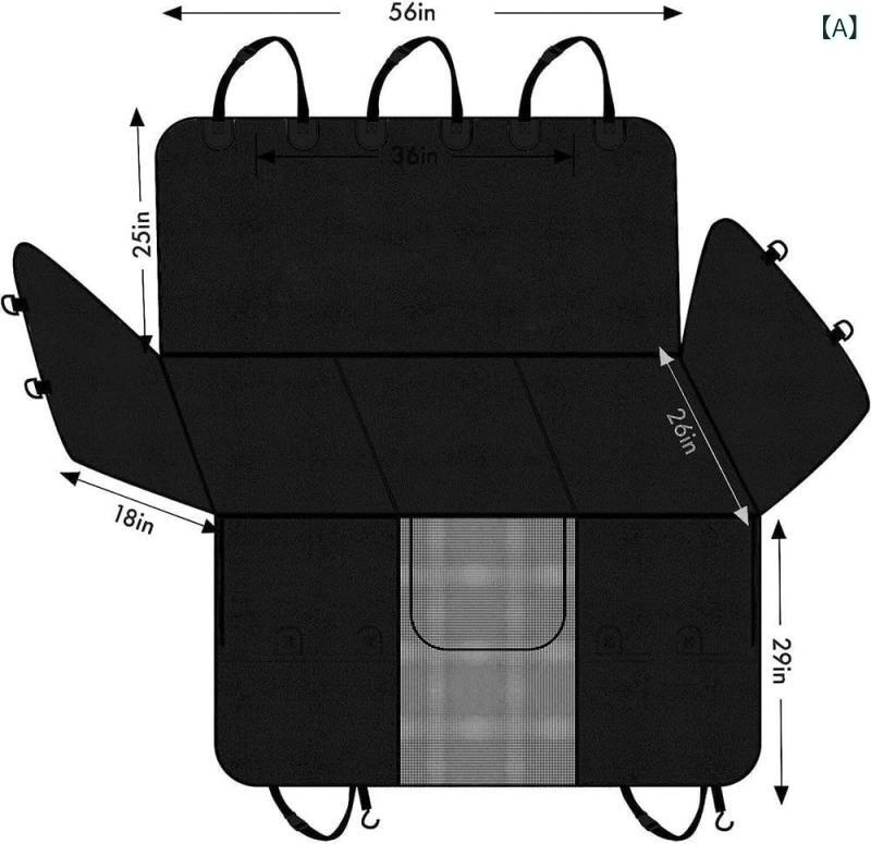 樂天商城 - 車 用 ペット マット、 ペット 用 カーシートクッション、 防水 オックスフォード 布、 屋外 外出 車、 リアハイトカーマウント
