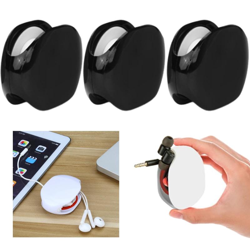 コード 巻き取り 自動 ケーブル収納ケース 巻き取り 絡まり防止 ケーブル収納ケース 3個セット 自動ケーブルリール 充電コード イヤホン収納 ケース 管理データ充電 収納ケース 持ち運びに