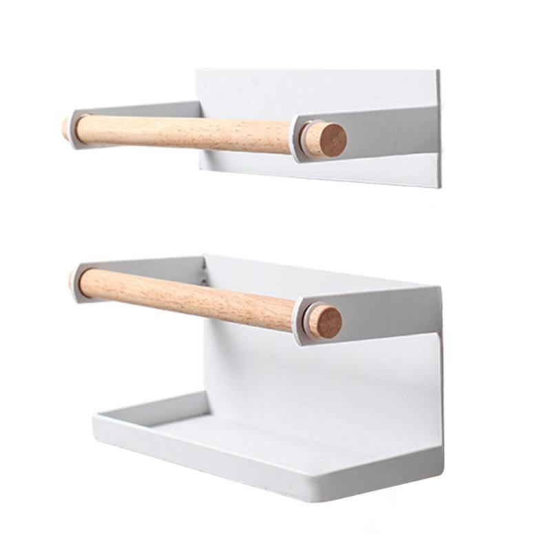 Guranko トレー付きマグネット傘立て ホワイト 2段式 ロング傘・折りたたみ傘対応 アンブレラホルダー