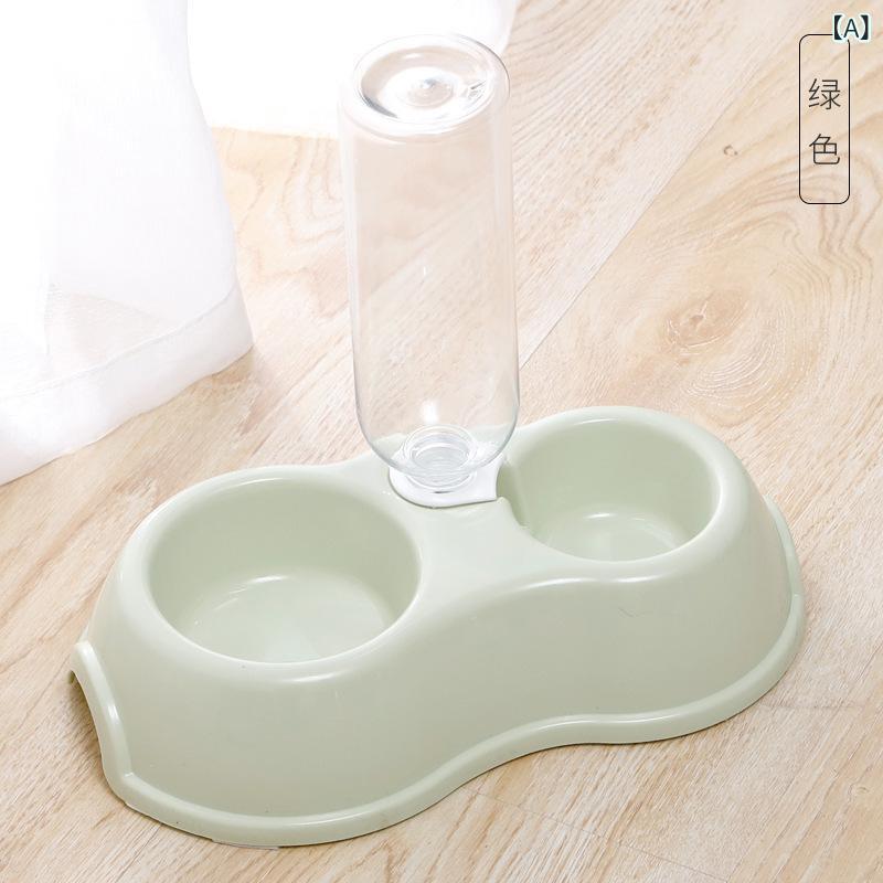 Rakuten - ペット 用水 飲み 器 給餌 器 猫 水 碗双 碗 プラスチック 自動 水筒 猫 犬 碗 ペット 用品 卸売り
