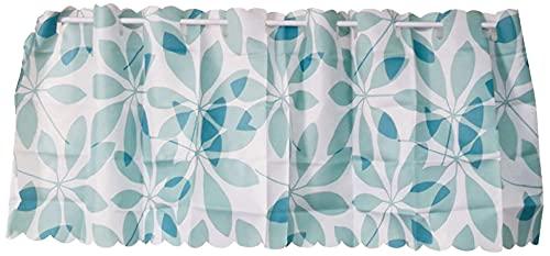 Arie(アーリエ) カフェカーテン ブルー 145×75cm 透けにくく水を弾く 撥水カフェ リプリー