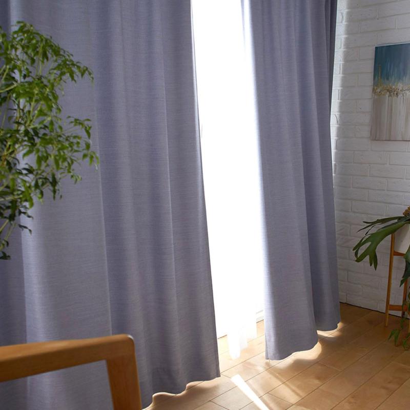 スミノエ(Suminoe) ドレープカーテン ブルー 100×135cm オフト 洗える V2103 1枚入