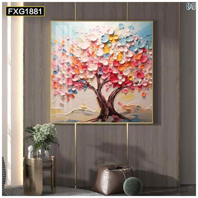 乐天商城 - クリーム 風 客間 装飾 画 ソファー 背景 壁 抽象 花卉 壁画 レストラン 食卓 玄関 背景 壁掛け 画