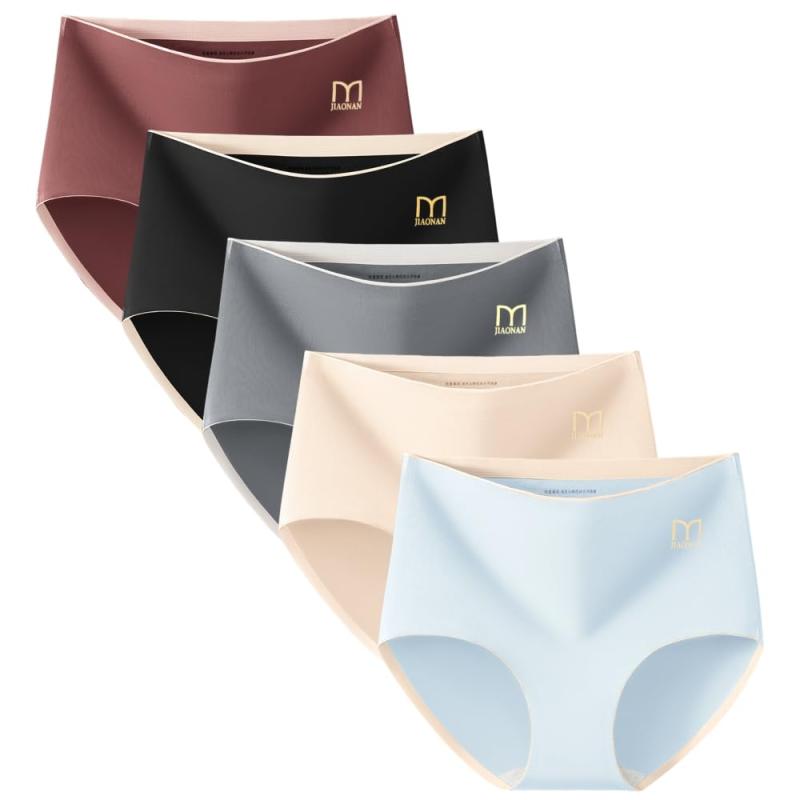 [IKNIYO] ショーツ レディース 深め 綿 ハイウエスト 女性 下着 シームレス パンティ 美尻 お腹すっぽり 高通気性と伸縮性 抗菌 パンツ