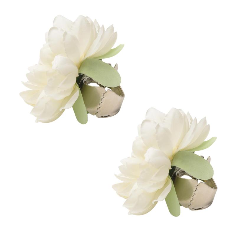 2 個セット ブルー花柄カーテンクリップ 造花デザインの美しいカーテン留め飾り 取り付け簡単・安定性 新築祝いにも最適な部屋飾りプレゼント