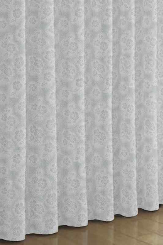 インテリアファクトリー 花粉キャッチミラーレース 2枚組 100×133cm 日本製 洗える 外から見えにくい UVカット63%