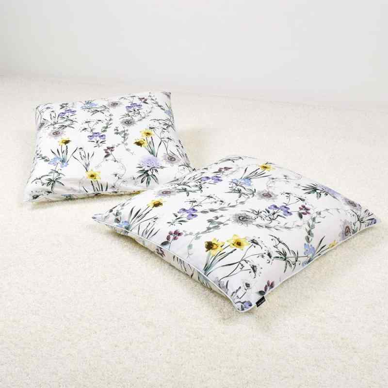 座布団カバー 55×59 2枚セット 銘仙判 おしゃれ 綿100％ 北欧 花柄 ボタニカル スタイルデコール W3400..