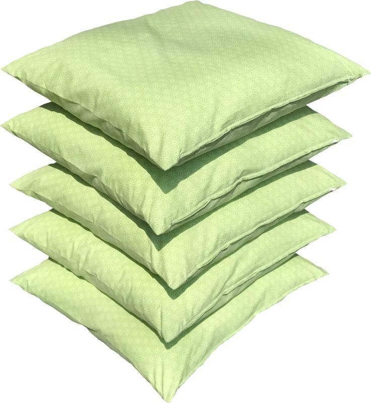 座布団カバー 55x59 5枚セット A麻の葉 グリーン 55 59 日本製 座布団 カバー
