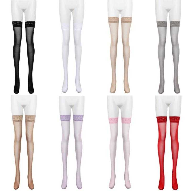 [FULL CHECK] 70デニール しっかりした素材のガーターストッキング 高級タイハイストッキング【7006】
